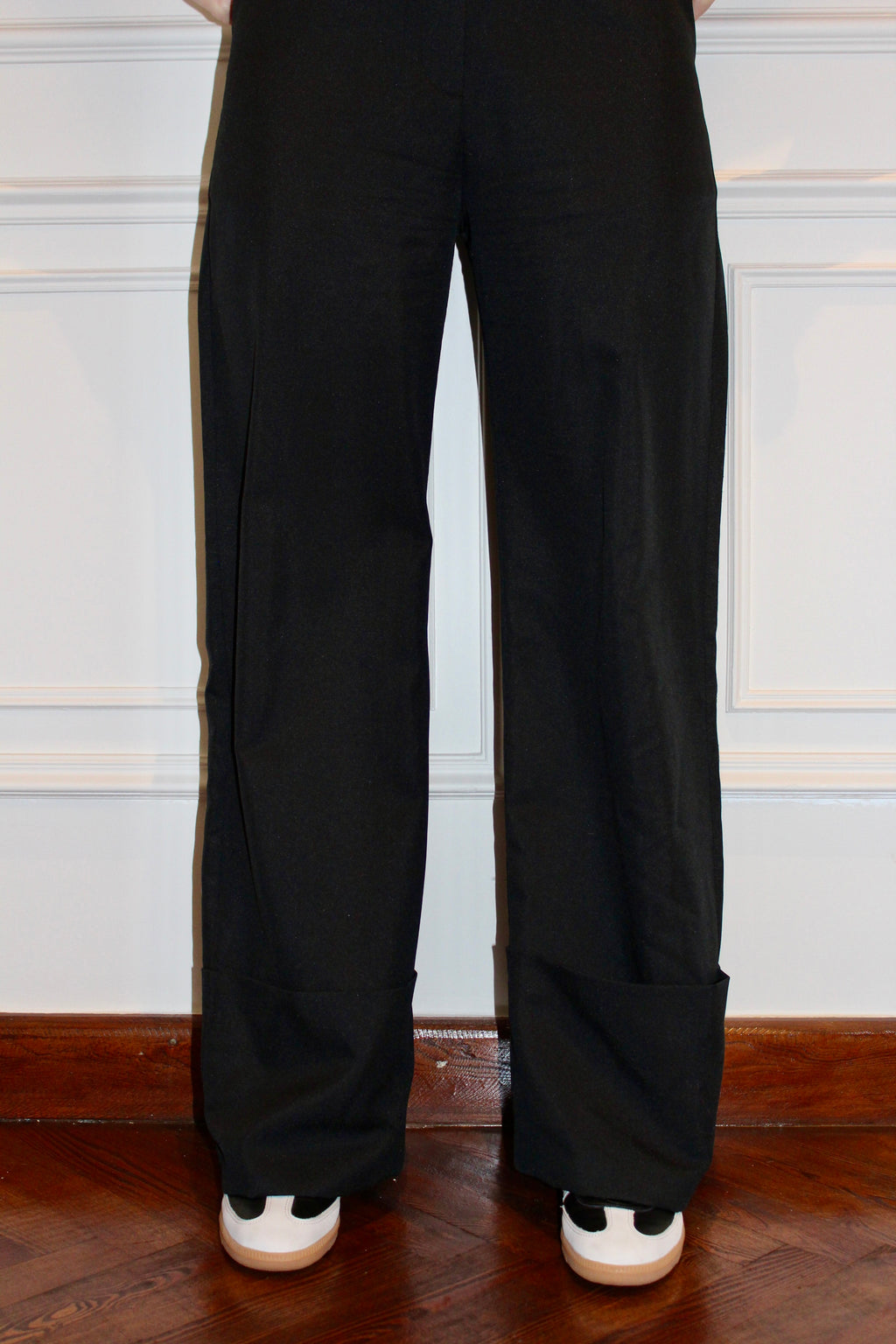 ROLLED-UP DETAIL TROUSERS