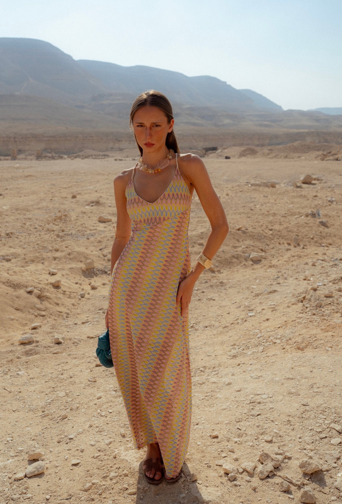 SAINT TROPEZ SUNSET FULL LENGTH DRESS