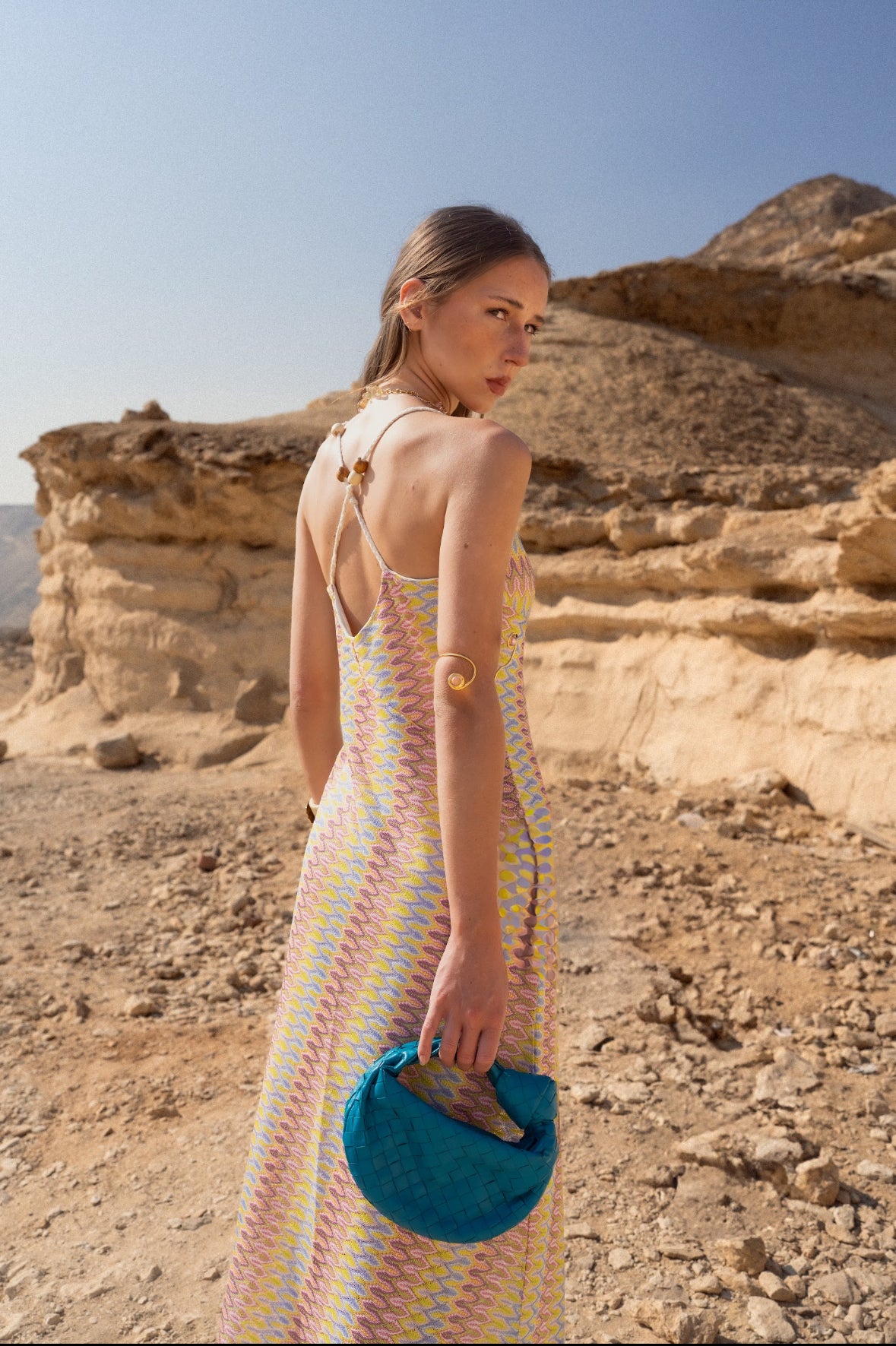 SAINT TROPEZ SUNSET FULL LENGTH DRESS