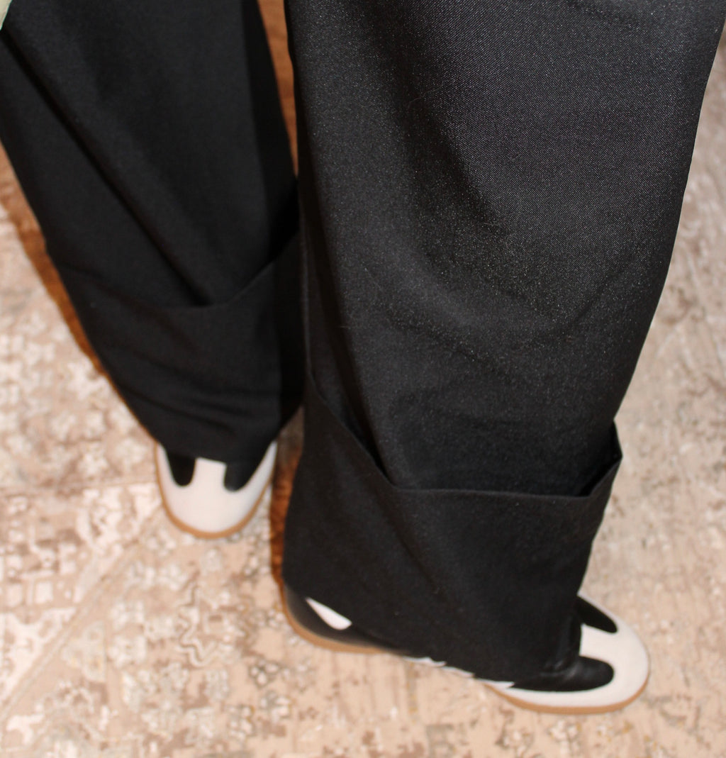 ROLLED-UP DETAIL TROUSERS
